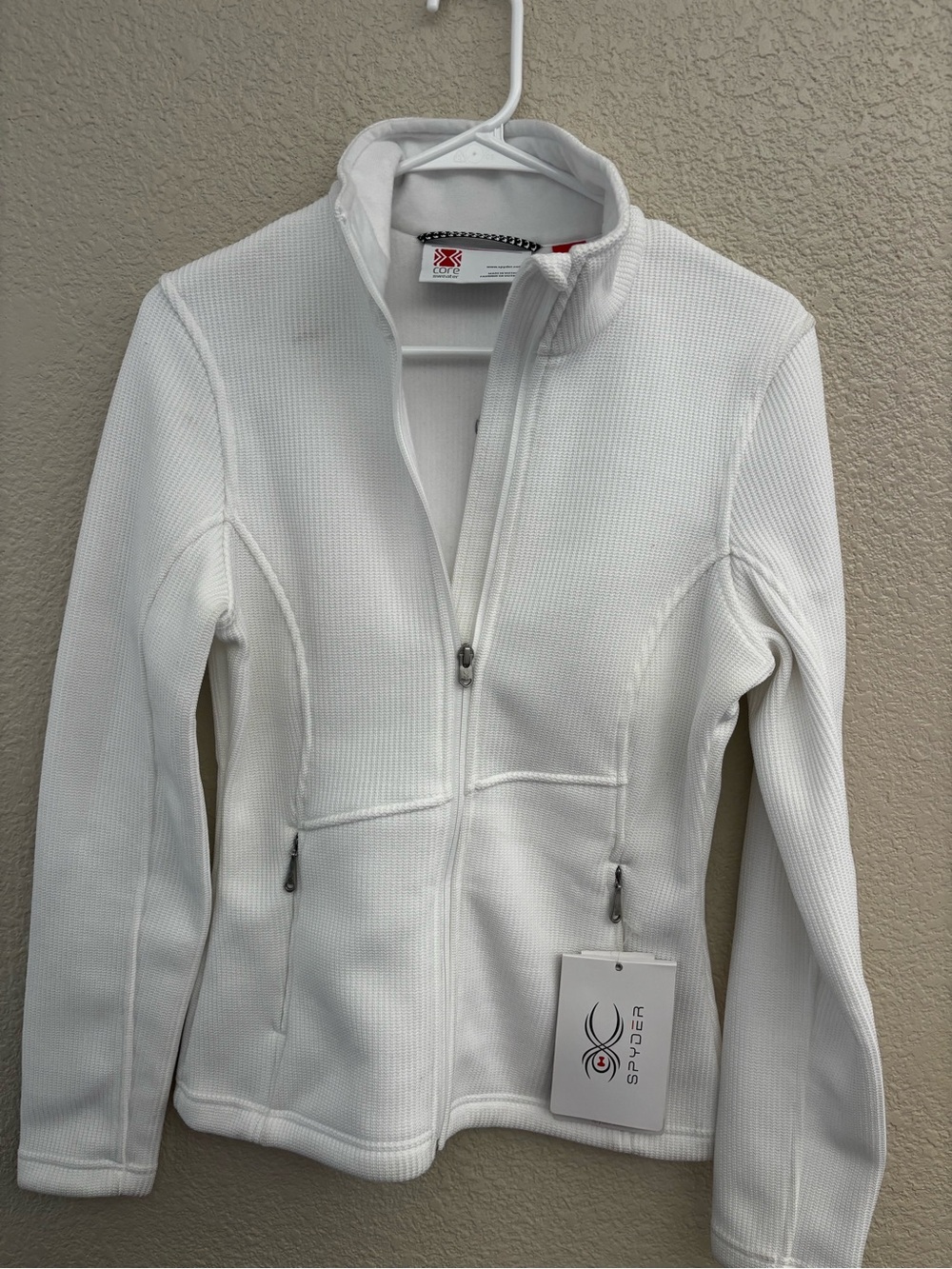 Spyder Women's White Full-Zip Ski Jacket